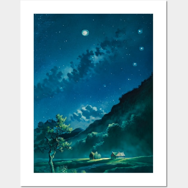 Surreal Night Full of Stars Wall Art by CursedContent